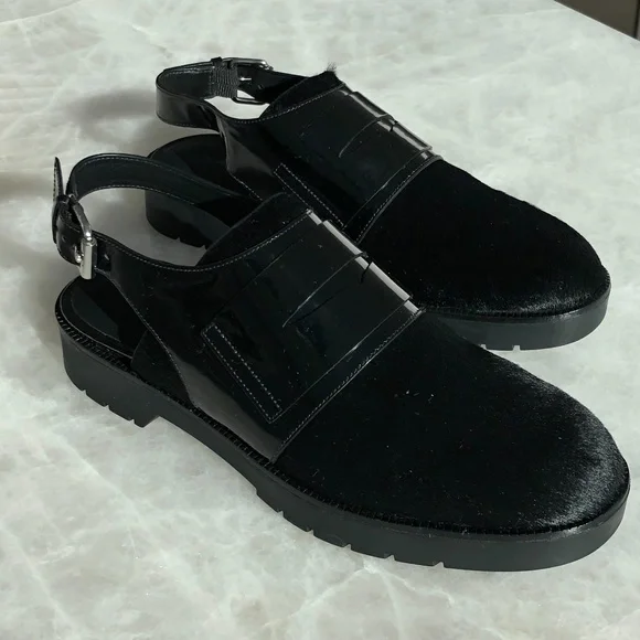 Alexander Wang Mina Oxford Calf Hair Sandal - Picture 9 of 13